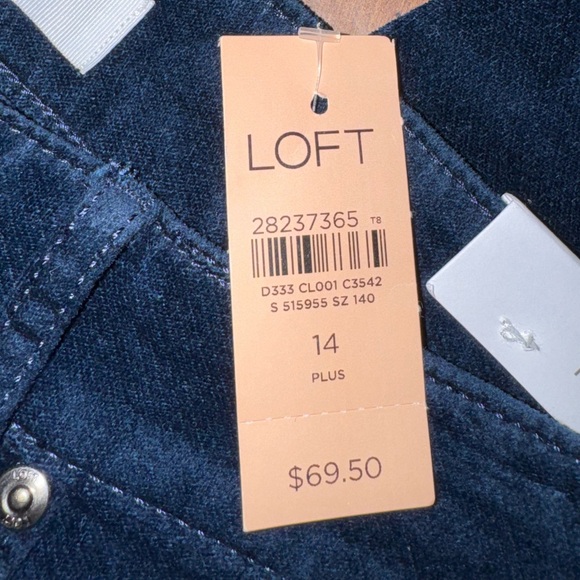 NWT LOFT Plus Skinny Jeans Size 14 Dark Wash $69.50 Retail - Picture 8 of 8